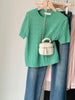 Plus Size Women's Summer New-Style Knitted Short-Sleeve Sweater Fits 331 lb