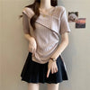 Plus Size Women's Summer French-Style Fashionable Casual Short-Sleeve T-Shirt Fits 265 lb