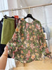 Plus Size Women's Summer New-Style Casual Floral Short-Sleeve Relaxed Fit Shirt Fits 99-331 lb