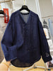Plus Size Women's Lace Long-Sleeve Relaxed Fit Shirt Fits 331 lb