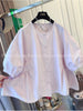 Plus Size Women's Summer Casual Relaxed Fit Shirt Fits 331 lb