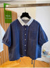 Plus Size Women's Summer New-Style Short-Sleeve Relaxed Fit Shirt Fits 331 lb