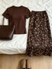 Plus Size Summer Floral Two-Piece Set Fits 331 lb