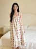 Plus Size Women's Summer Printed Camisole Dress Fits 331 lb