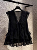 Plus Size Summer New-Style Design Patchwork Chiffon Sleeveless Relaxed Fit Shirt Fits 331 lb
