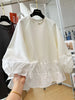 Plus Size Women's New-Style Long-Sleeve Relaxed Fit Sweatshirt Fits 331 lb