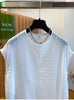 Plus Size Women's Summer Casual Sleeveless Relaxed Fit Shirt Fits 331 lb