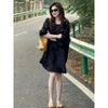 Plus Size Women's Summer Casual Short-Sleeve Relaxed Fit Dress Fits 331 lb