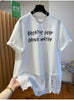 Plus Size Women's Summer Casual Patchwork Printed Mesh Short-Sleeve Relaxed Fit T-Shirt Fits 331 lb