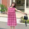 Plus Size Women's Summer Elegant New-Style Sleeveless Dress Fits 331 lb