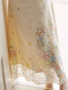 Understanding Flower Gentle Ambience Positioning Embroidery Waist-Cinching Strap Twist Knot Dress