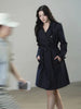 Yuppie Private Styleã Soft and Cozy Chic Retro-Style Double-Breasted Mid-Length Coat