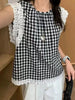 Plus Size Lace Sleeveless Relaxed Fit Shirt Fits 99-331 lb