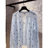 Plus Size Women's Summer New-Style Printed Relaxed Fit Cardigan Fits 331 lb