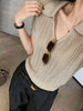 Plus Size Women's Summer Knitted Relaxed Fit Sweater Fits 331 lb