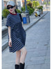Plus Size Summer Fashionable New-Style Short-Sleeve Dress Fits 331 lb