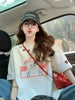 Plus Size Women's Summer Embroidered Printed Short-Sleeve Relaxed Fit T-Shirt Fits 331 lb
