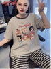 Plus Size Women's Summer Casual Short-Sleeve Two-Piece Set Fits 220 lb