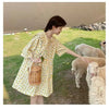 Plus Size Women's Summer French-Style New-Style Short-Sleeve Dress