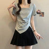 Plus Size Women's Summer Casual Short-Sleeve T-Shirt Fits 88-331 lb