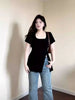 Plus Size Women's Summer Design Short-Sleeve T-Shirt Fits 265 lb