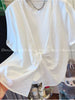 Plus Size Women's Summer New-Style Bow Short-Sleeve T-Shirt Fits 331 lb