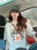 Plus Size Women's Summer Embroidered Printed Short-Sleeve Relaxed Fit T-Shirt Fits 331 lb