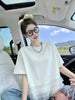 Plus Size Women's Summer Fashionable New-Style Patchwork Short-Sleeve Relaxed Fit T-Shirt Fits 331 lb