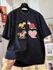 Plus Size Women's Summer Embroidered Short-Sleeve Relaxed Fit T-Shirt Fits 331 lb