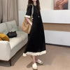 Plus Size Women's Summer Elegant Patchwork Dress Fits 276 lb