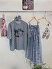 Plus Size Women's Summer Fashionable Printed Short-Sleeve Two-Piece Set Fits 331 lb