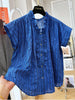 Plus Size Women's Summer New-Style Vintage Sleeveless Relaxed Fit Shirt Fits 331 lb
