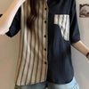 Plus Size Women's Summer New-Style Short-Sleeve Relaxed Fit Shirt Fits 331 lb