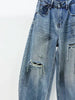Plus Size Women's Summer Vintage Casual Denim Relaxed Fit Pants