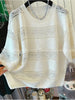Plus Size Women's Summer Casual Knitted Short-Sleeve Relaxed Fit Sweater Fits 331 lb