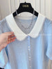 Plus Size Women's Summer New-Style Knitted Short-Sleeve Sweater Fits 88-331 lb