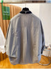 Plus Size Women's Design Long-Sleeve Relaxed Fit Shirt Fits 331 lb