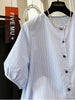 Plus Size Women's Summer Elegant New-Style Embroidered Short-Sleeve Shirt Fits 99-331 lb