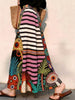 Plus Size Women's Summer Elegant Printed Skirt Fits 331 lb