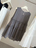 Plus Size Women's Summer Fashionable Design Patchwork Sleeveless Relaxed Fit Shirt Fits 331 lb