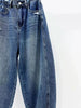 Plus Size Women's Vintage Casual Denim Relaxed Fit Pants Fits 331 lb
