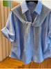 Plus Size Women's Summer New-Style Short-Sleeve Two-Piece Set Fits 331 lb