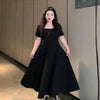 Plus Size Summer French-Style Dress Fits 265 lb