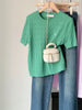 Plus Size Women's Summer New-Style Knitted Short-Sleeve Sweater Fits 331 lb