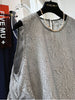 Plus Size Women's Summer New-Style Design Patchwork Sleeveless Shirt Fits 331 lb