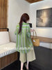 Plus Size Women's Design Printed Long-Sleeve Two-Piece Set