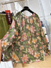 Plus Size Women's Summer New-Style Casual Floral Short-Sleeve Relaxed Fit Shirt Fits 99-331 lb