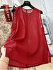 Plus Size Women's Summer French-Style New-Style Sleeveless Relaxed Fit Shirt Fits 331 lb