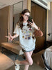 Plus Size Summer Embroidered Printed Short-Sleeve Relaxed Fit T-Shirt Fits 331 lb