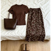 Plus Size Summer Floral Two-Piece Set Fits 331 lb